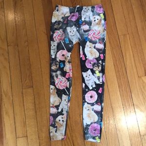 Leggings for girls fun pattern size Med/Large
